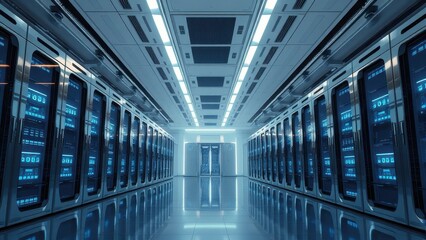 Fototapeta premium Advanced technology solutions for secure data storage and backup, data, secure, data protection, cloud storage, technology solutions