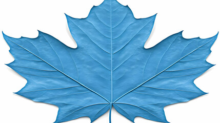 Blue Maple Leaf Illustration