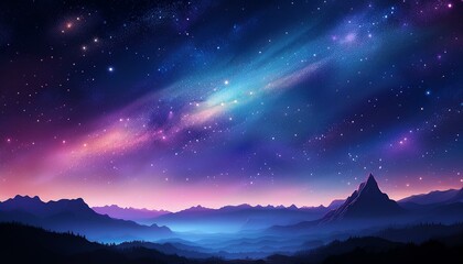 Fototapeta premium Every star is a beacon of hope and inspiration. 