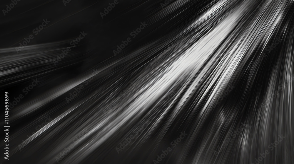 Poster motion blur effect creating dynamic white streaks on a dark background, conveying speed and energy i
