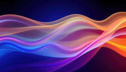 Obraz premium a colorful abstract background with waves and lights