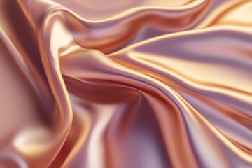 Obraz premium Smooth satin fabric texture, flowing folds in deep red tones with a luxurious glossy finish