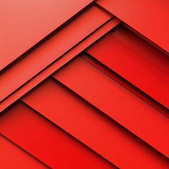 Obraz premium Vibrant Layers of Red: Abstract Geometric Design Showcasing Dynamic Texture and Depth in Bold Colors for Modern Creative Projects
