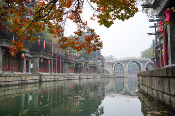 Obraz premium Scenery of Suzhou Street, Summer Palace, Beijing.
