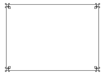 中華風の装飾フレーム、背景素材