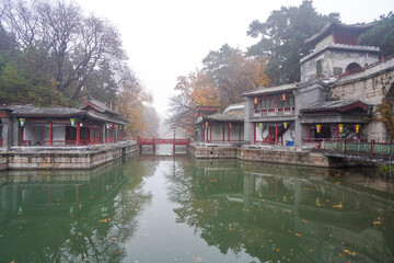 Scenery of Suzhou Street, Summer Palace, Beijing.
