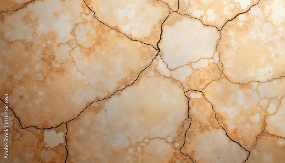 Poster aged brown marble wall texture shows cracks. rough surface with intricate patterns. looks like aged 