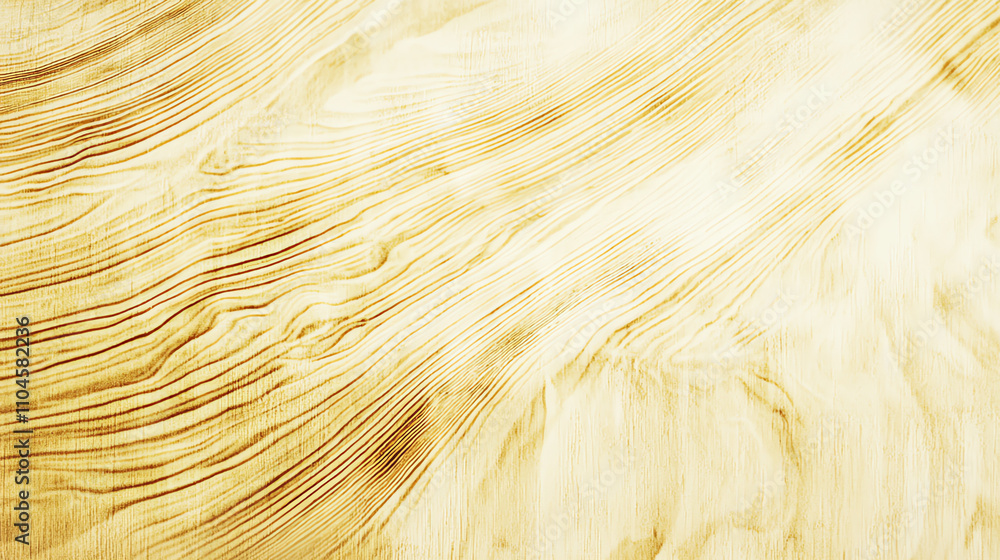 Aufkleber soft yellowish texture resembling natural wood grain with intricate patterns and smooth appearance