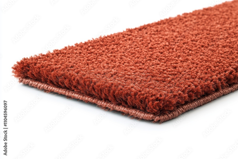 Poster a carpet with a red stripe on it