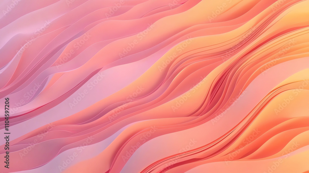 Aufkleber gradient texture with soft pink waves creating a serene background for artistic projects and designs