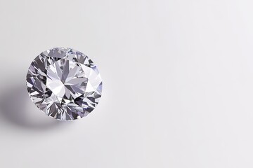 A diamond is on a white background
