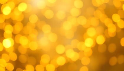 Fototapeta premium Blurred view of gold lights as abstract background, bokeh effect isolated with white highlights, png