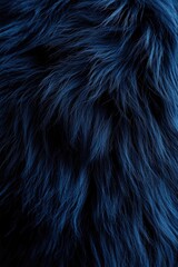 Luxurious blue fur fibers in close-up shot, suitable for microstock