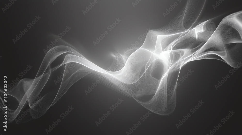 Aufkleber abstract fog texture creating a mysterious atmosphere on a dark gray background