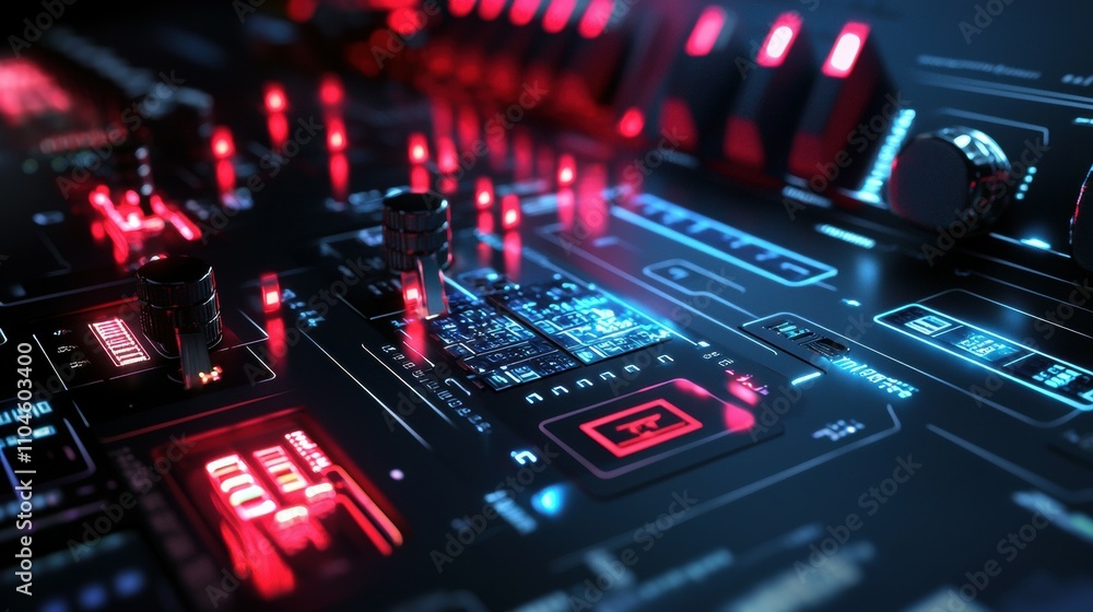 Poster digital encryption keys hub futuristic visualization and graphic design for cybersecurity