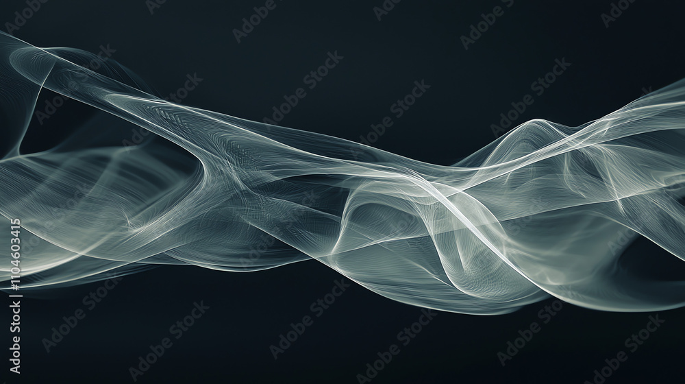 Aufkleber abstract fog texture swirling on a dark gray background creating atmospheric depth and intrigue