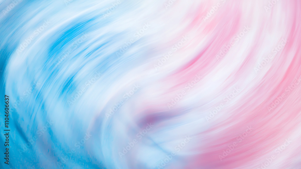 Poster radial blur effect in shades of pink and blue creating a dynamic visual flow