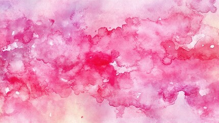 Fototapeta premium Soft Pink Watercolor Texture with Vibrant Shades for Artistic Use