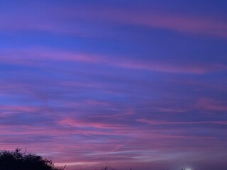 tramonto violetto