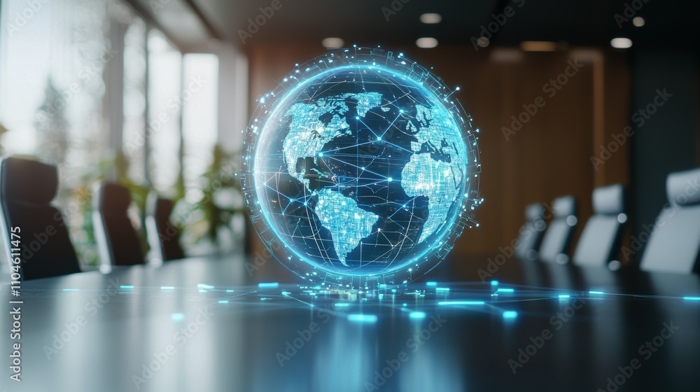 Aufkleber innovative digital showcase augmented reality globe interactions in professional spaces