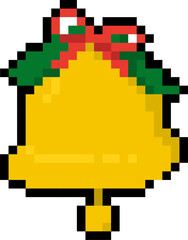 Pixel Art Christmas Bell