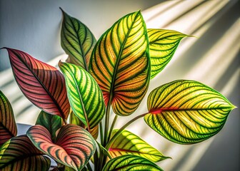 Obraz premium Ethereal Plant Shadow, Botanical Art, Abstract Nature