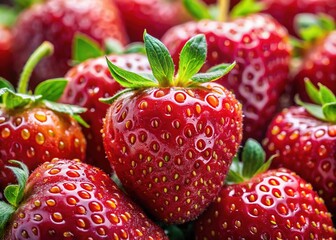 Fresh Strawberries, Seasonal Harvest, Summer Berries, Juicy Red Berries, Vibrant Fruits, Delicious Treats, Farm Fresh, Organic Produce