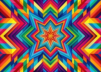 Geometric Abstract Pattern Design, Modern Shapes, Vector Art, Seamless Background