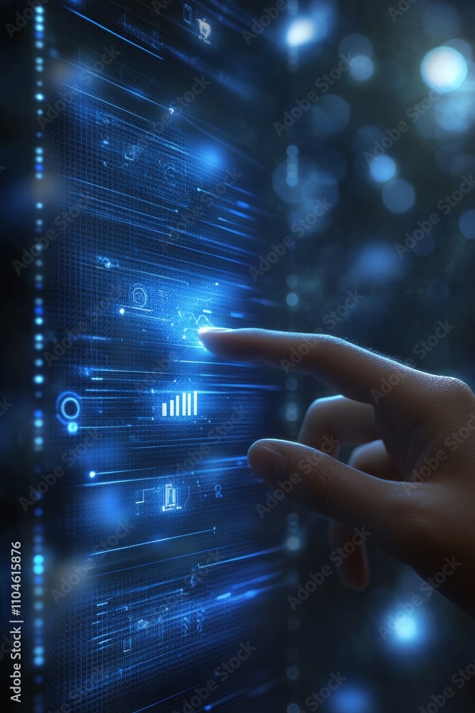 Poster business performance monitoring digital checkboxes survey analysis technology