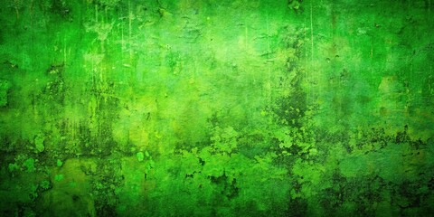 Obraz premium Green Grunge Abstract Wall Texture Background, Empty Space