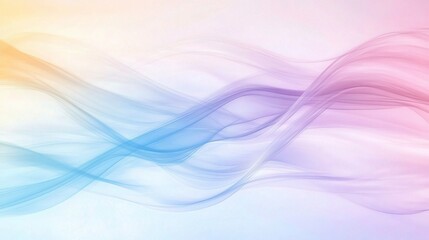 Fototapeta premium Abstract Flowing Waves in Soft Pastel Colors for Background Design