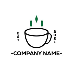 Coffe Mug Logo Vector Illustrator