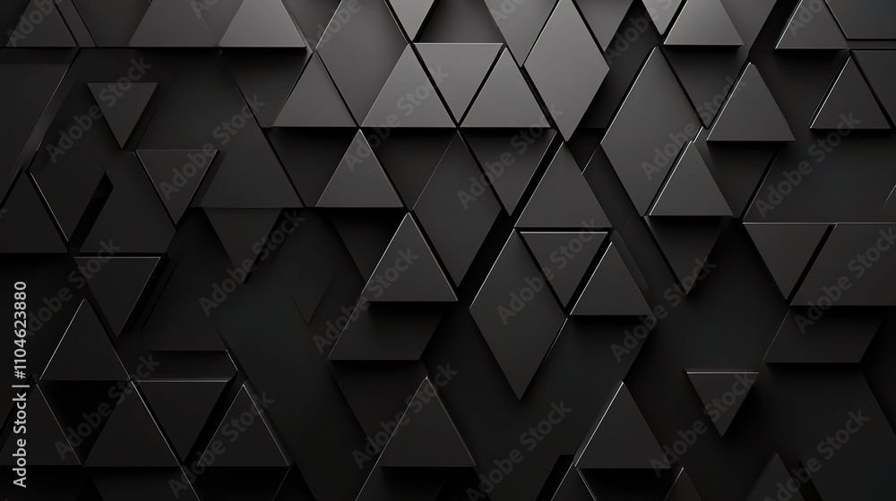 Poster abstract black triangle pattern background for modern design projects
