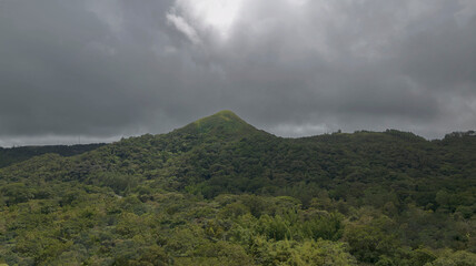 Obraz premium View of a mountain top in the central range in Panama