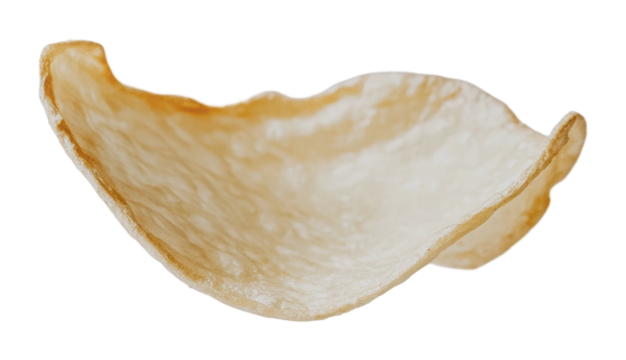 Crisp shells for party appetizers, cut out - stock png.