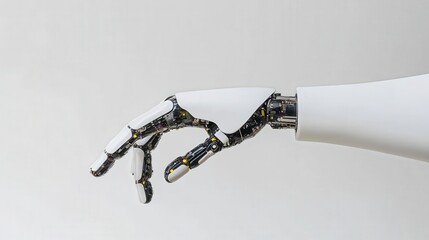 Robotic Hand with Mechanical Components and Articulated Joints