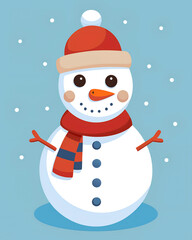 Naklejka premium snowman 