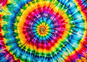 Vibrant Tie Dye Patterns in Macro Photography - Colorful Abstract Background Design for Generative AI Illustrations