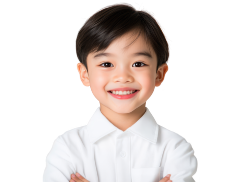 Confident young boy with crossed arms, a portrait of determination and independence