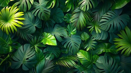 Lush green foliage creates a vibrant, tropical backdrop.