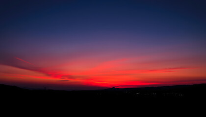 Lightpainting at magic hour isolated with white highlights, png
