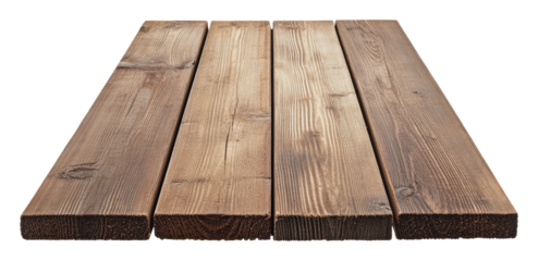 Wooden boards ready for construction projects, cut out - stock png.
