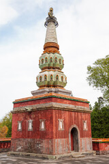 Tibetan architecture in the Four Great Regions of Summer Palace in Beijing.