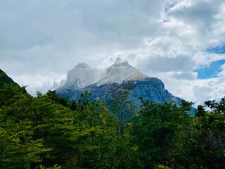 clouds over the mountain