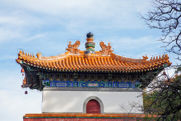 Tibetan architecture in the Four Great Regions of Summer Palace in Beijing.