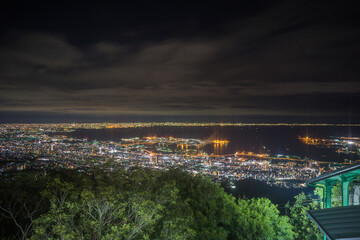 Obraz premium Ciudad de Kobe de noche