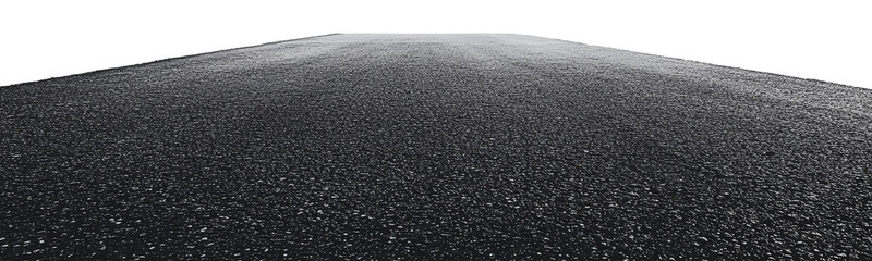 Endless smooth asphalt ahead, cut out - stock png.