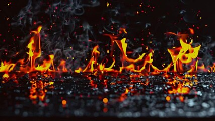 Fire burning background. Unleash fiery flavors with our hot and spicy chili peppers. Ignite your taste buds, experience the scorching heat! Hot and spicy concept.