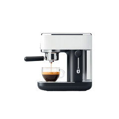 Experience the Art of Espresso: A Stylish Coffee Machine Brewing Rich Espresso into a Delicate Cup, Perfect for Morning Rituals and Coffee Enthusiasts Alike, Unveiling Flavorful Moments