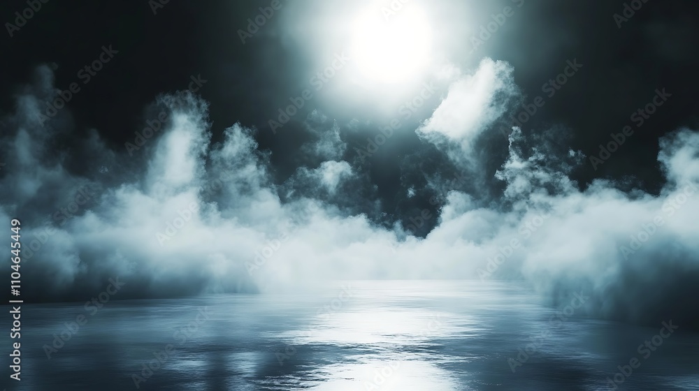 Poster a hyper-realistic grey backdrop enriched with soft noise texture and a dramatic vignette effect, per